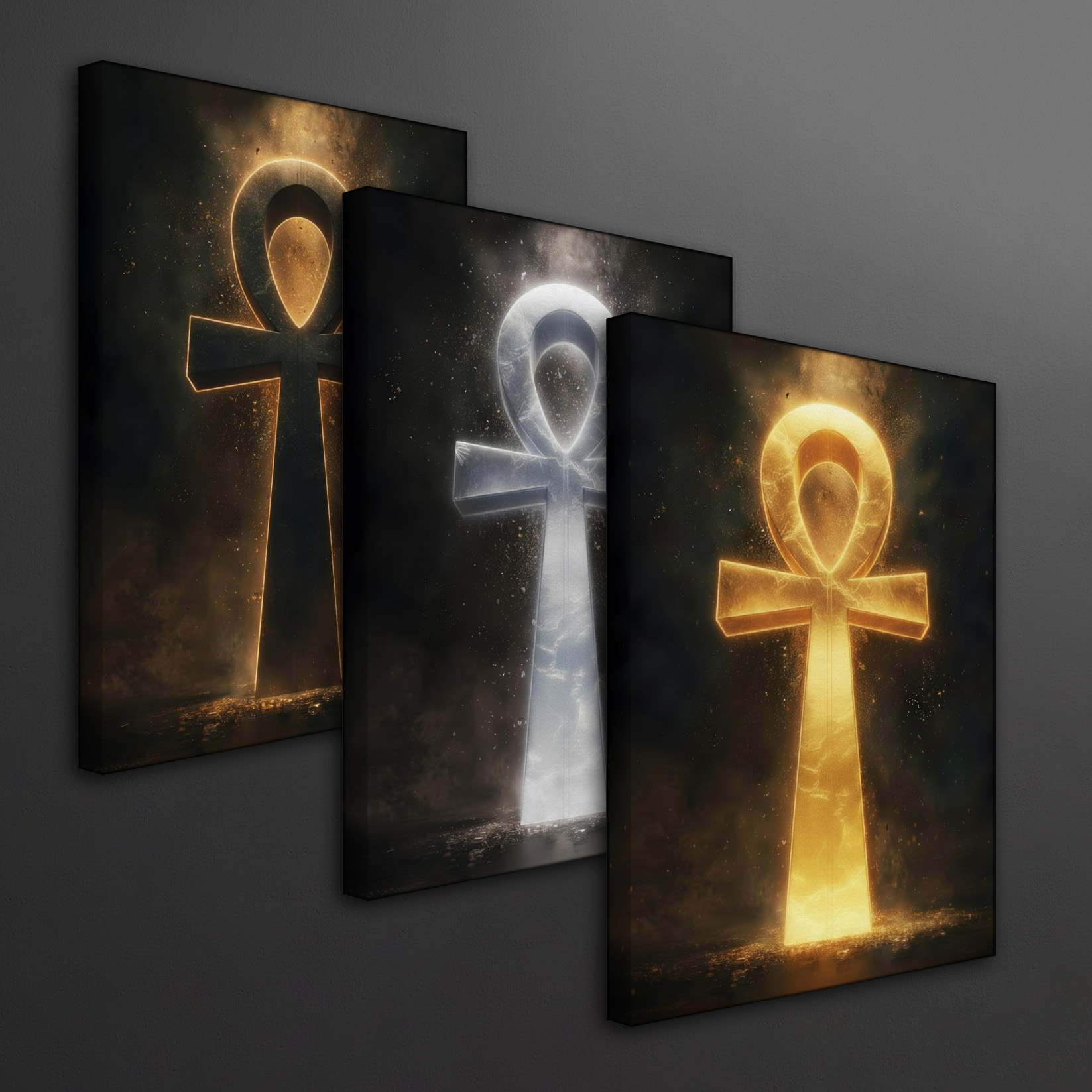 Ankh de la Vida Eterna — Cuadro en Lienzo con Bastidor