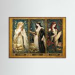 The Three Muses — Clio, Calliope & Euterpe | Framed Greek Mythology Wall Art | History, Poetry & Music | Timeless Classical Art Print