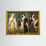 The Three Muses — Clio, Calliope & Euterpe | Framed Greek Mythology Wall Art | History, Poetry & Music | Timeless Classical Art Print